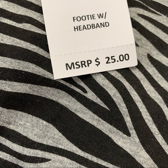 NWT Jessica Simpson Footie and Headband - Picture 7 of 7